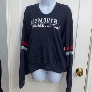 Plymouth Massachusetts Navy Blue Hoodie